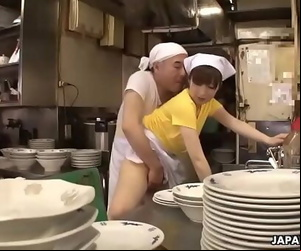 Japanese waitress Mimi Asuka..