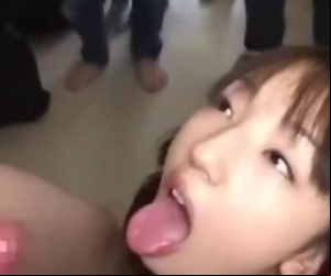 Asian Teenager Guzzles..
