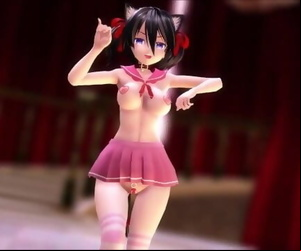 MMD Pink Cat Girl